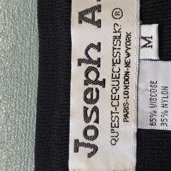 JOSEPH A. TANK SWEATER. Great black with fall colors trim. Medium. Y2k - Picture 5 of 8